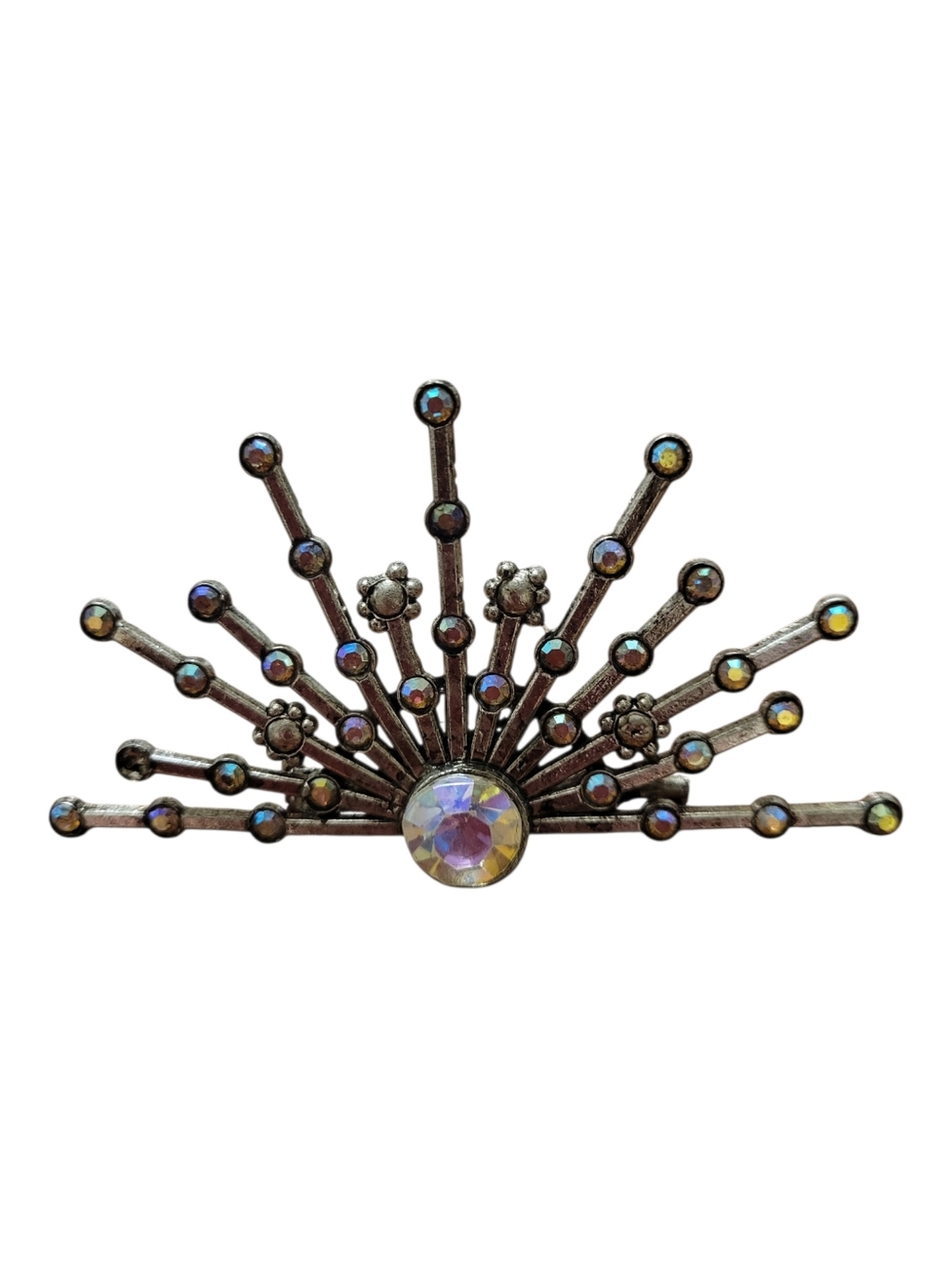 Vintage Art Deco Sunburst Brooch - Picture 2 of 6